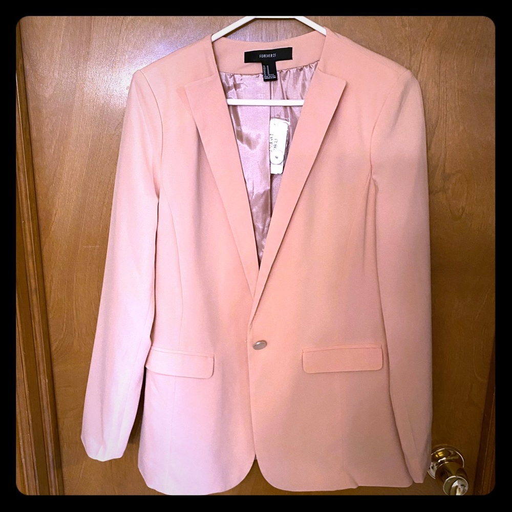 Blush Pink Forever 21 Blazer
